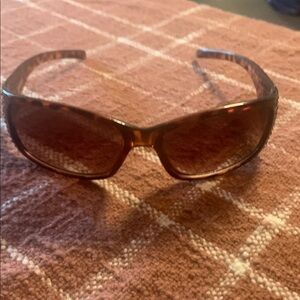 Foster Grant Brown Wraparound Sunglasses Sporty Design